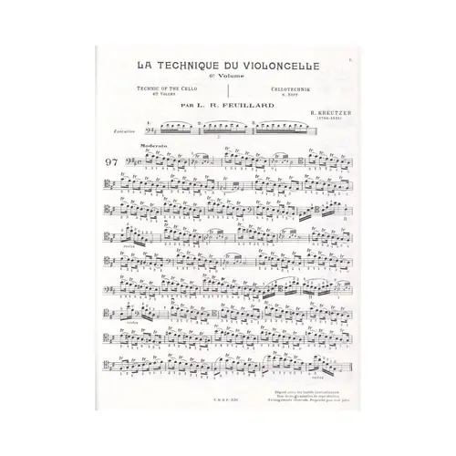 La Technique Du Violoncelle - Vol.6