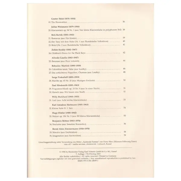 Barenreiter Piano Album-Early 20th Century