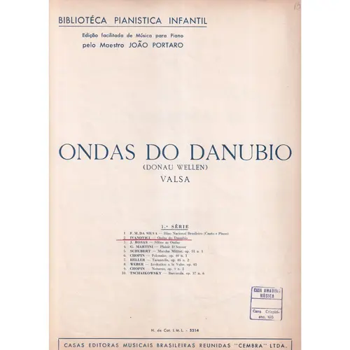 Ondas Do Danubio - Donau Wellen - Valsa  (Edição Antiga)