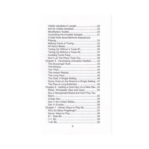 Saxophone Secrets - Pocketbook
