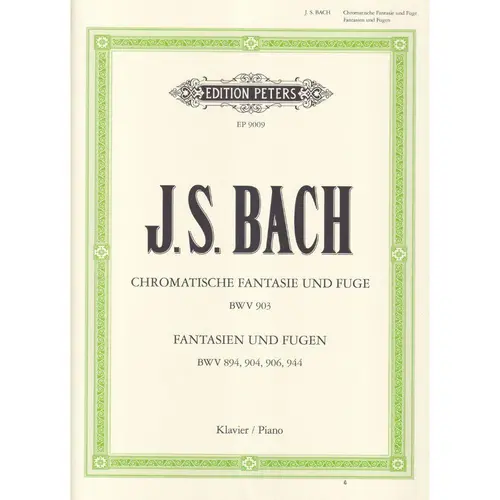 Chromatische Fantasie Und Fuge - Bwv 903