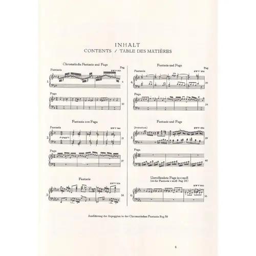 Chromatische Fantasie Und Fuge - Bwv 903