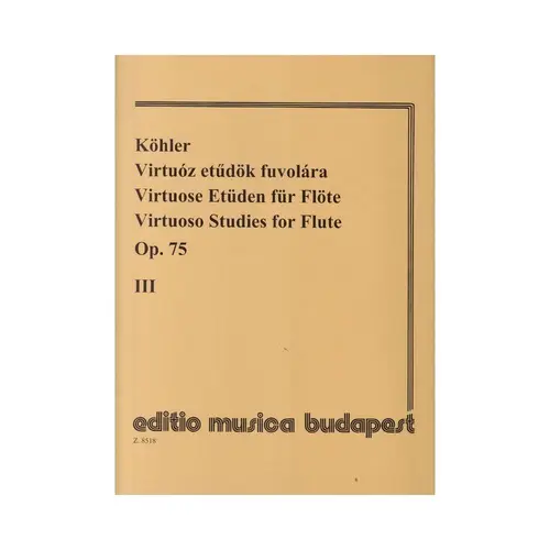 Virtuoso Studies For Flute Op.75 Vol.3