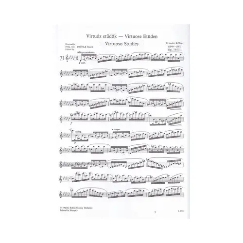 Virtuoso Studies For Flute Op.75 Vol.3