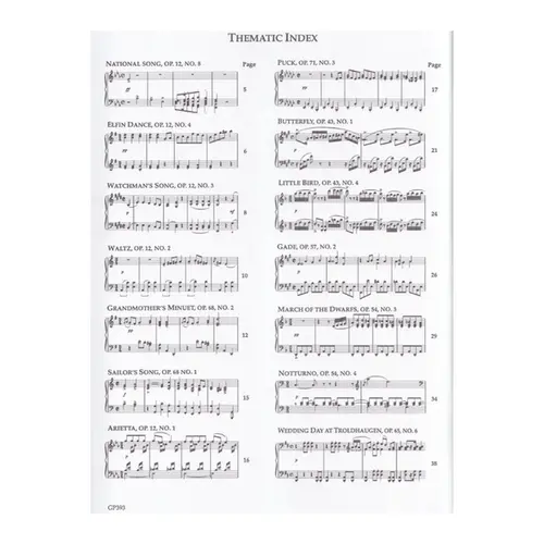 Grieg - Selected Lyric Pieces For Piano