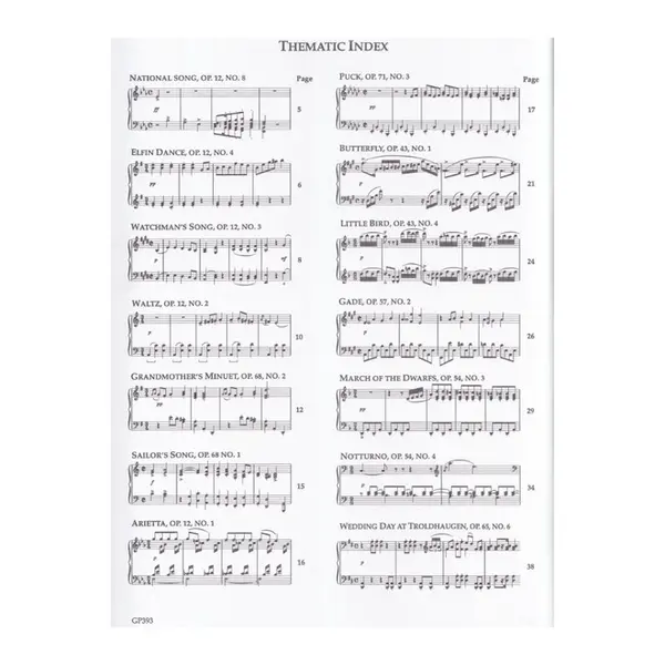 Grieg - Selected Lyric Pieces For Piano