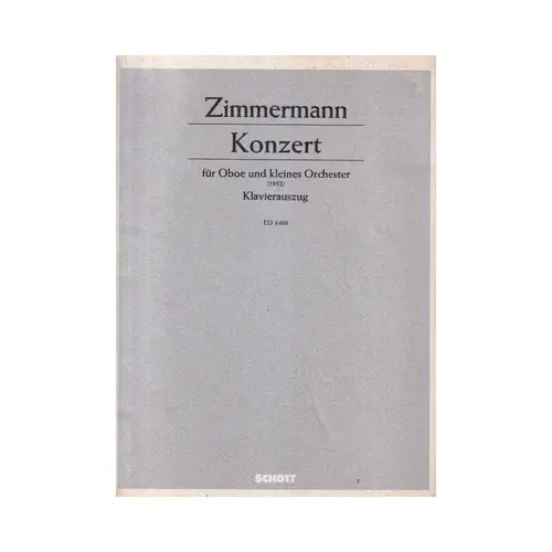 Konzert Fur Oboe Und Kleines Orchester (1952)
