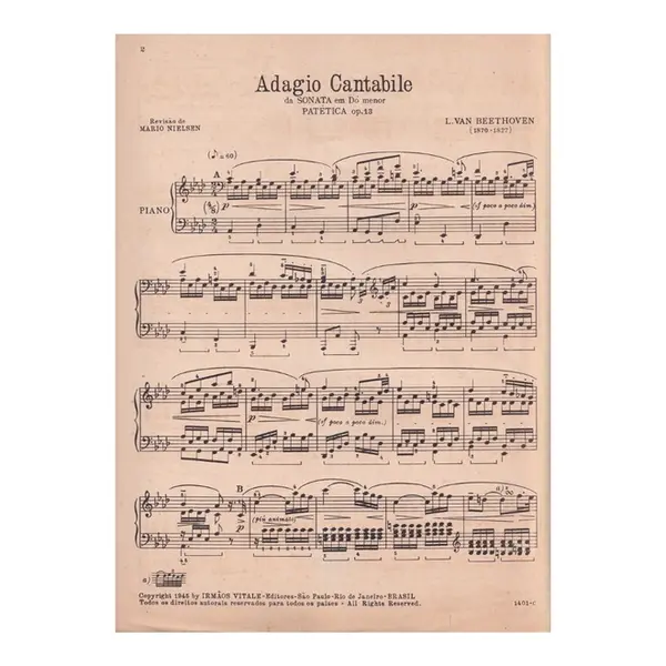 Adagio Cantabile Da Sonata Patetica - Op.13