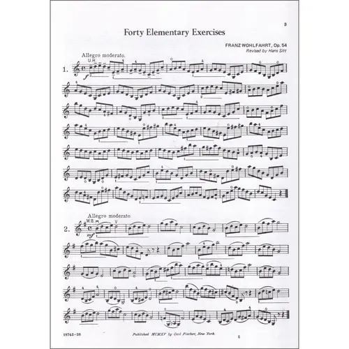 Forty Elementary Exercises - Op.54