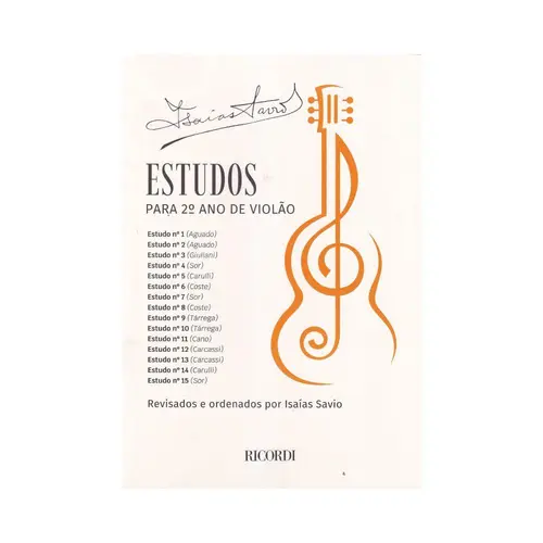 Estudos Para 2.Ano De Violão - Exemplar Antigo