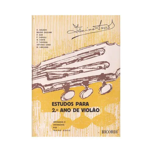 Estudos Para 2.Ano De Violão - Exemplar Antigo