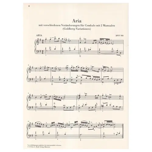 Goldberg Variations BWV 988