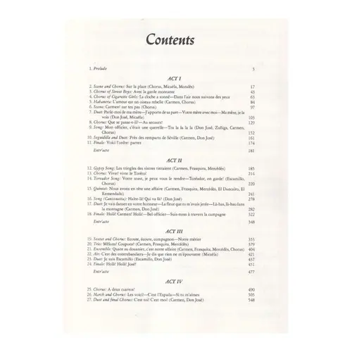 Carmen - Full Score
