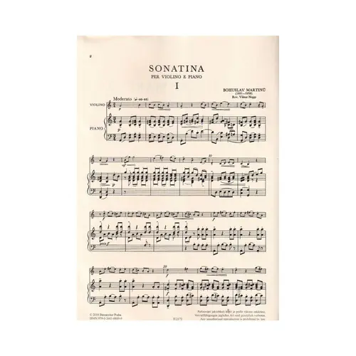 Sonatina Per Violino E Piano