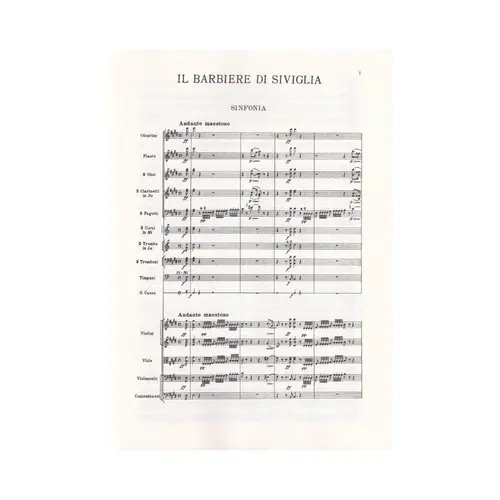 The Barber Of Seville  In Full Score
