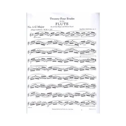 Twenty-Four Exercises For The Flute -  Op.15