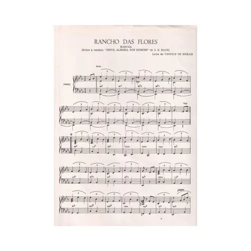 Rancho Das Flores Marcha Rancho - Exemplar Antigo