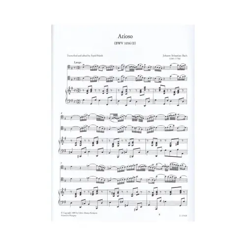 Arioso Fur Violoncello