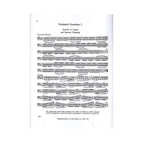 Technical Studies For Trombone - Vol.1