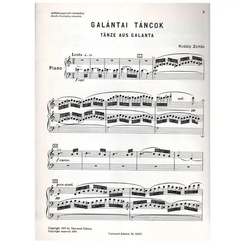 Galantai Tancok (Dances Of Galanta)