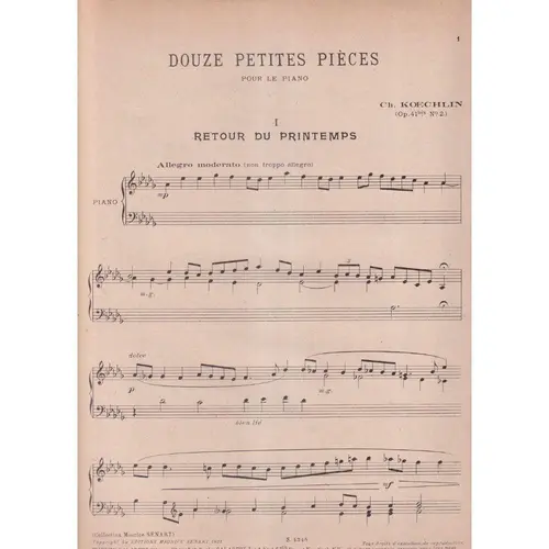 Douze Petites Pieces - Op.41 N.2  (Edição Antiga)