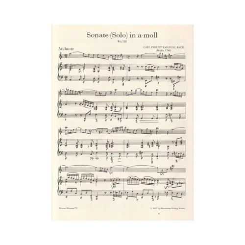 Sonaten Fur Flote Und Basso Cont-Vol.2
