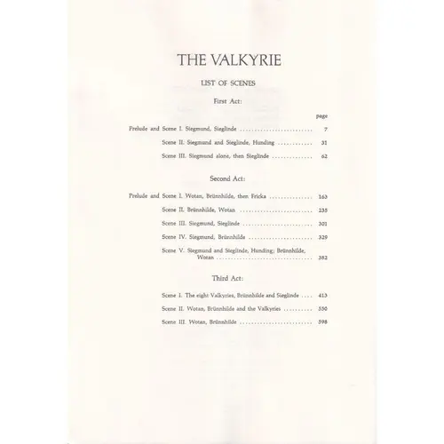 Die Walkure - Opera Completa - Full Score