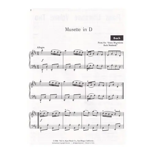 Piano Literature - Vol.2