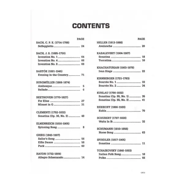 Piano Literature - Vol.3 - Intermediate Grades