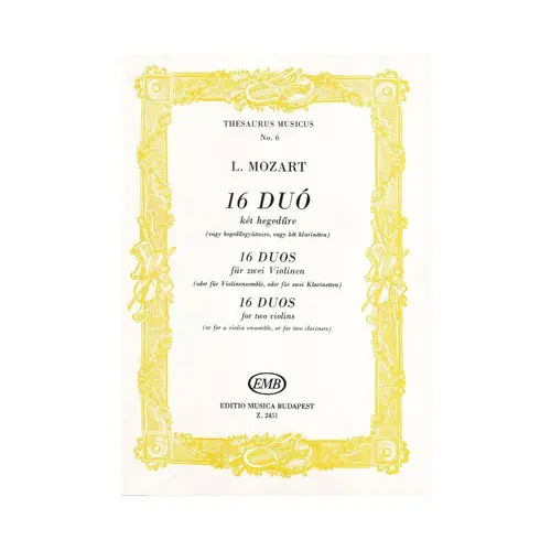 16 Duos For Two Violins