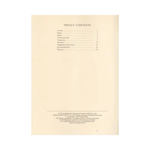 Six German Songs for voice, clarinet and piano op. 103