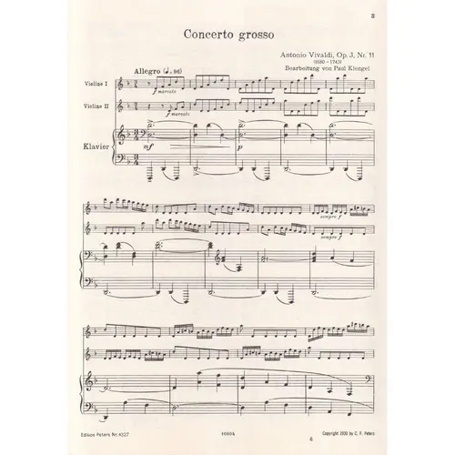 Concerto Grosso D Moll - Op.3 N.11