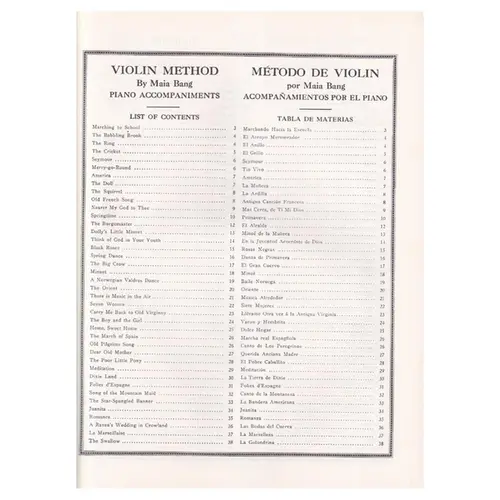 Maia Bang Violin Method - Vol.7 - Piano accompaniments