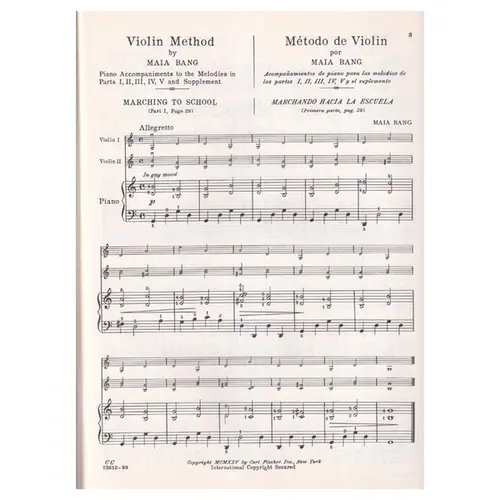 Maia Bang Violin Method - Vol.7 - Piano accompaniments