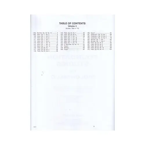 170 Foundation Studies For Violoncello - Vol.3