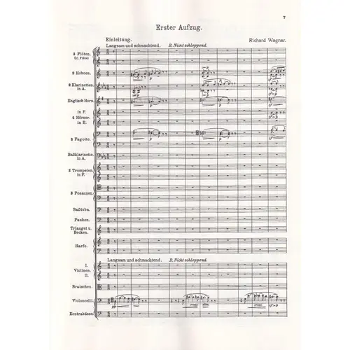 Tristan und Isolde in full score