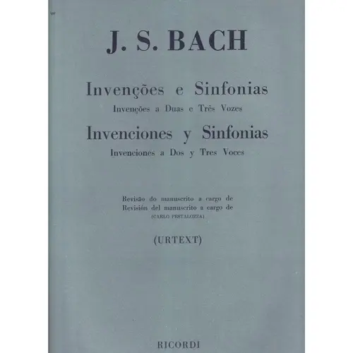 Invenções e sinfonias - Invenções a duas e três vozes  (Urtext) h