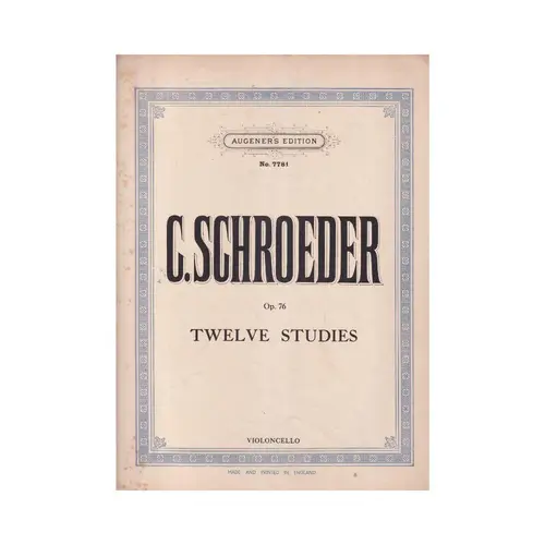 Twelve Studies - Op.76  (Edição Antiga)