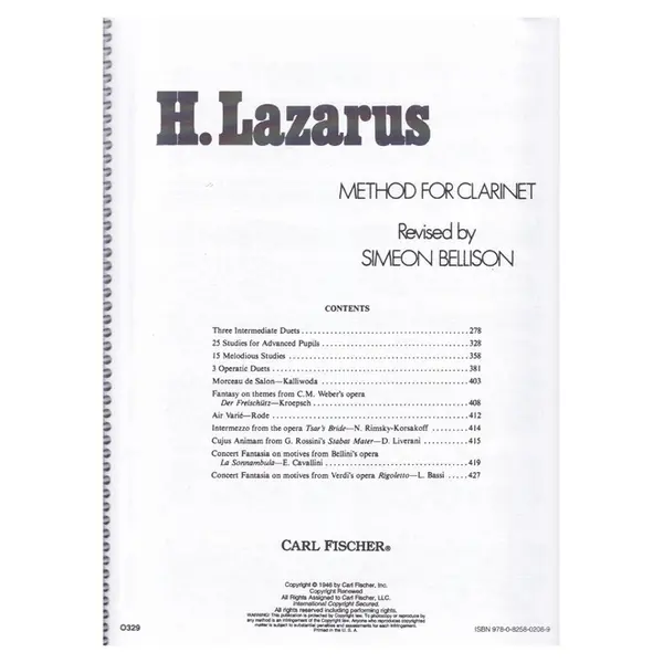 Method For Clarinet - Vol.3