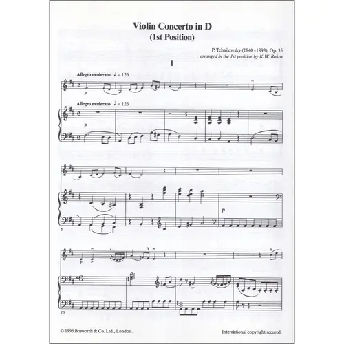 Concerto In D Op.35 - Easy Concertos And Concertinos For Violin And Piano