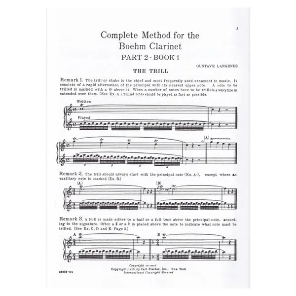 Complete Method For The Clarinet - Vol.2