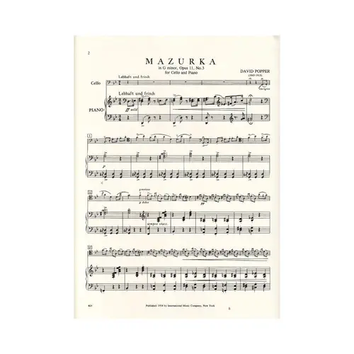 Mazurka In G Minor - Op.11 N.3