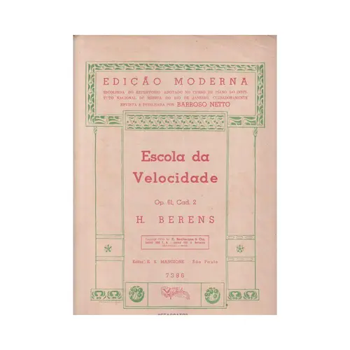 Escola Da Velocidade - Op.61 Vol.2 - edição antiga