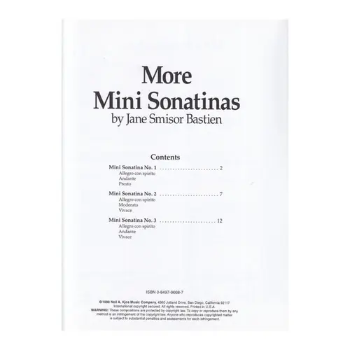 More Mini Sonatinas