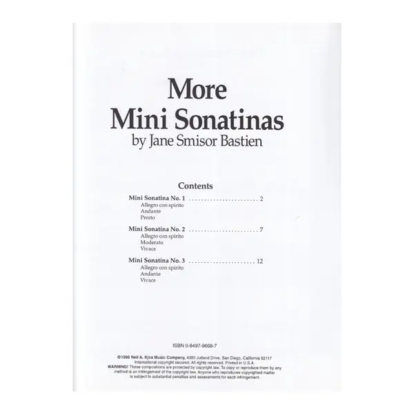 More Mini Sonatinas