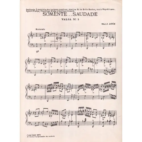 Somente... Saudade - Valsa N.5