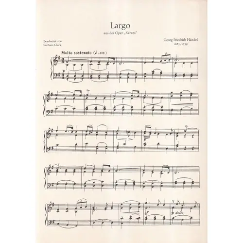 Largo Aus Der Oper Xerxes / Chaconne Mit Var.
