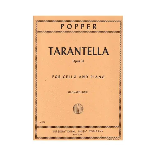 Tarantella For Cello And Piano -  Op. 33