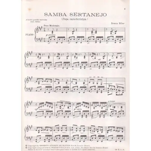 Samba Sertanejo (Peça Caracterist)