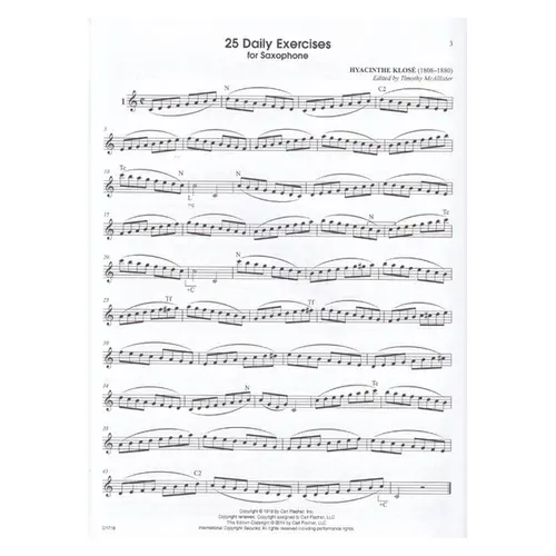 25 Daily Exercises For Saxophone